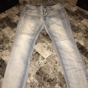 White Washed Skinny Jeans